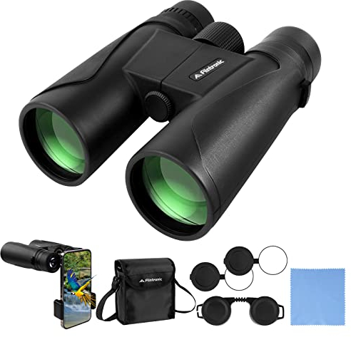 High Power Binoculars, 12x42 High Definition Binoculars for Adults, Waterproof & Fogproof Telescopes with BAK4 Prism, Suitable for Hunting Sightseeing Bird Watching Hiking Concerts & Football Games