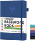 Soomeet Passwortbuch mit alphabetischen Registern, Hardcover-Passworthalter, A5-Größe, 21,1 x 15,2 cm, Passwort-Notizbuch zum Speichern von Internet-Login, Benutzername, Passwort-Organizer für