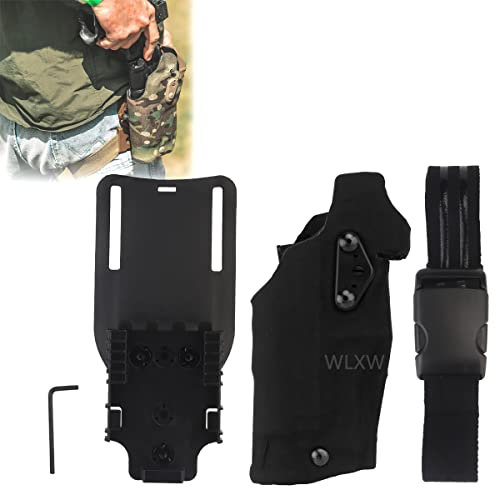 Mode Heißer Männer Taktische Gürtel 125Cm*3.8Cm Metall Schnellverschluss Schnalle & Taktische Airsoft Holster Für G17/22 Surefire X300U Mit Automatischen Verriegelungssystem,Bk2
