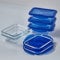 Pyrex® Cook & Go Set of 5 Rectangular Glass Storage Boxes with Airtight and Waterproof Lids – 20 x 15 cm – 0.8L – BPA Free