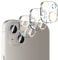 IOPYKKOA [Paquete de 3 Protector de Lente de cámara Compatible con iPhone 13/13 Mini Vidrio Templado [Case Friendly] [Resistente a los rasguños] [Fácil instalación] - Gold Circle Lens