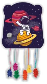 CONVER PARTY - Astronaut-Piñata - Partyartikel - Kinderpartys, Geburtstage und Feierlichkeiten - Dekoration 30 cm