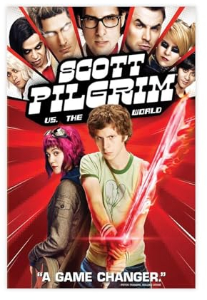 EYEZER Scott Pilgrim Vs The World Filmposter auf Leinwand, Wandkunst, Dekor, Bild, Gemälde für Wohnzimmer, Schlafzimmer, Dekoration, ungerahmt, 60 x 90 cm