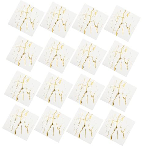 ABOOFAN 20packung Pack Dekorative Servietten Zum Abendessen Mit Marmorierungsmalerei Einweg-partyservietten Aus Papier Für Hochzeiten Babypartys Feiertagspartys Goldfarben