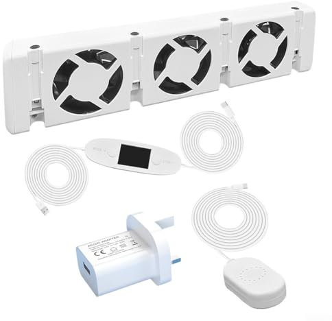 Radiator Booster Extension Set - Ventilator Fan, Increase Heating Efficiency, Save Energy And Heating Costs, for Radiators
