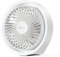 Diveblues MiniChill Small USB Desk Fan 5'' with LED Light, 3 Speed Fan, 5-Blade Quiet Flow, 1800mAh Rechargeable Battery Operated Powerful for Home, Office, Bedroom, Outdoor