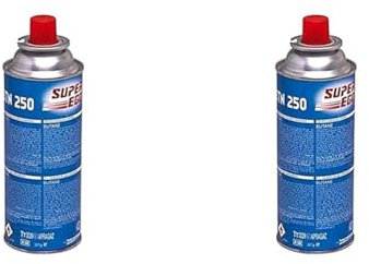 super-ego SEH003800 - Cartucho de gas para camping 250 (Paquete de 2)