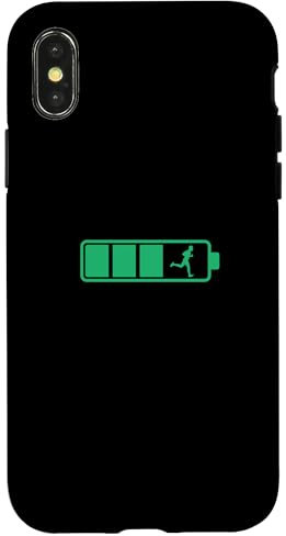 Merch von Amazon Hülle für iPhone X/XS Jogging, Laufen, Marathon Design