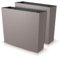 IMJ-Global Set di 2 Vasi per Fiori Piante Rettangolari Urbi Case T In Plastica 58x18x49,8cm Da Interno Esterno Mocca 44 Litri Design Moderni