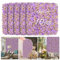 AOKIIE Graswand, künstliche Buchsbaumplatten, 25,4 x 25,4 cm, UV-Schutz, lichtecht, violette Wand für Garten, Terrasse, Hochzeit, Hinterhof, Dekoration, 10 Stück