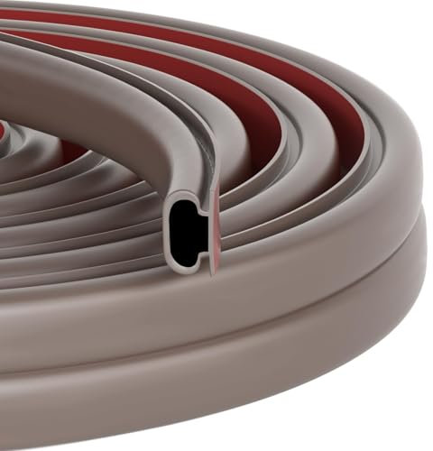 Türdichtung Dichtungsband Selbstklebend, Gummidichtung Tür Dichtung, Türrahmen Fensterdichtung Abdichtungsband Wasserdicht, Door Seal Schalldämmung Tür Dichtband, Haustür, Fenster (Braun, 10M)