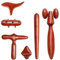 6 Massage-Werkzeugsets, Triggerpunkt Massagegerät Trigger Holz Physio, Reflexzonenmassage Holzstab Triggerpunkt Drücker, Werkzeug Massagestäbchen Stick Holz Massage Zubehör Set