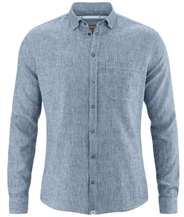 HempAge Herren Hanf Langarmhemd
