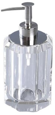 soap dispenser with pump Hotel Push Bottle Dispenser Shampoo Shower Gel Wash Bathroom Premium Crystal Soap Dispenser bathroom kitchen lotion(Clear)