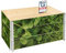 Garronda Holzaufsatzrahmen mit Print – Hochbeete für Pflanzen Blumen Kräuter Obst und Gemüse Aufbewahrungskiste aus Holz mit dekorativem Druck GD-0075 (120x80x20 cm, Pflanzenblätter, 3St)