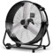 Uthfy Ventilatore industriale da 24 pollici, ventilatore da pavimento ad alta velocità da 320 W con 3 velocità, ventilatore da garage in metallo inclinabile a 360° per magazzino, commerciale, officina