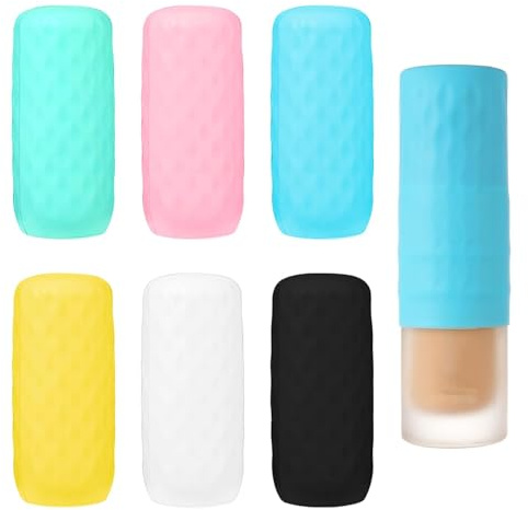 6 Pcs Elastic Sleeves for Leak Proofing Silicone Bottle Covers Travel Essentials Fits Various Travel Size Bottles