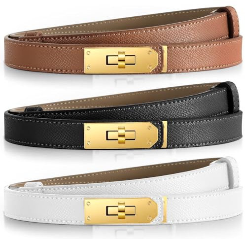 ZHUOMOT Gürtel Damen,Ledergürtel Damen,Dupes Damengürtel,Taillengürtel,Belt Women,Gürtel Karamell&Schwarz&beige