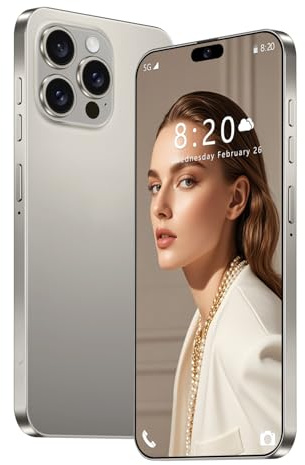 Smartphone sbloccato I16 Pro Max, telefono cellulare Android 5G con schermo Ultra HD da 7,3 pollici, batteria da 8000 mAh, 16 GB 1 TB, supporto multilingue, Dimensity9000 (10 core),Grey-1TB