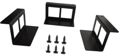 Xgdsnly Untertisch Laptop Halterung Notebook Haltebügel Metallablage Unsichtbarer Tastaturträger Schraubfixierung für Arbeitsbereich Zuhause, L