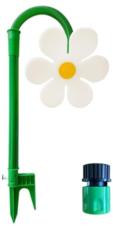 Crazy Daisy Sprinkler, Blumen-Wassersprinkler mit 1,27 cm Adapter, 360° drehbarer Wassersprinkler für den tanzenden Garten, Outdoor-Bewässerungswerkzeuge für Gartenbewässerung, Hund und Haustiere