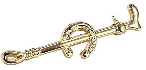 Plastronnadel, goldfarben