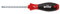 Wiha Schraubendreher SoftFinish® Phillips mit Rundklinge und gelaserter mm-Skala (36072) PH1 x 80 mm ergonomischer Griff für kraftvolles Drehen, Allrounder für Industrie und Handwerk