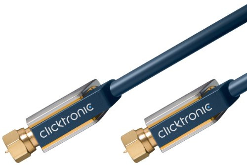 Clicktronic Advanced SAT Antennenkabel (F-Stecker/F-Stecker, 120 dB, 10m)