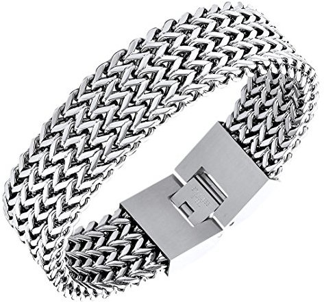 Theia Edelstahl Überkreuztes Armband