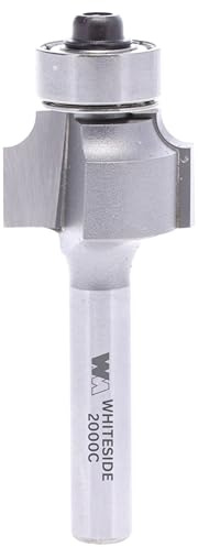 Whiteside Router Bits 2000C Round Over Bit with 1/8-Inch Radius, 3/4-Inch Large Diameter and 1/2-Inch Cutting Length