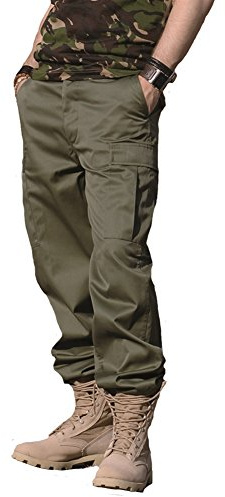 Mil-Tec Unisex Ranger fältbyxor, Oliv, L