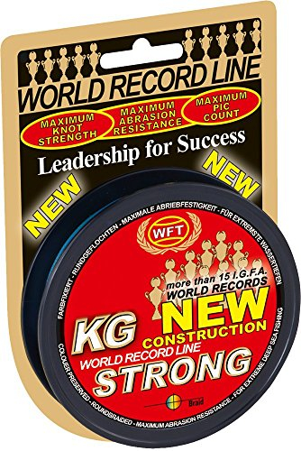 WFT KG Strong 300m 0,32mm 51kg, geflochtene Schnur, Meeresschnur, Angelschnur, Geflechtschnur, Farbe:Multicolor