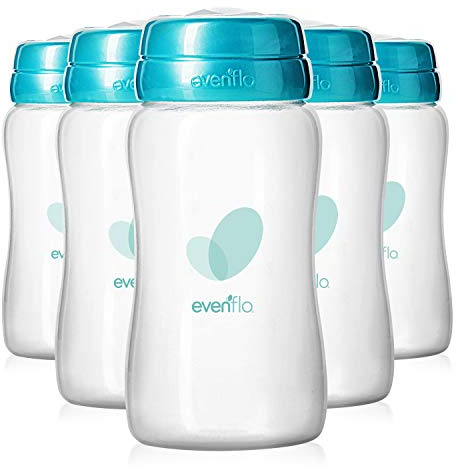 Evenflo Pack de 6 biberones de leche materna de colección avanzada de 141 g