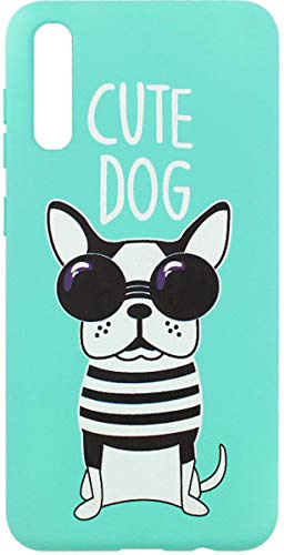 PEDEA Design TPU Schutzhülle für Samsung Galaxy A50, Hund mint