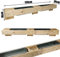 My-goodbuy24 Pflanzkasten Paletten-Deko Wandhalter Blumenregal aus Holz inkl. 2 Pflanzkästen Gartendeko Europaletten Pflanzschale Garten (A2-120x14x18cm)