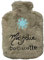 DRAEGER PARIS | Ma Jolie Bouillotte Fausse Fourrure | Peluche Flocon Grise | Bouillotte Enfant pour Soulagement Douleur, Dos, Cou et Ventre