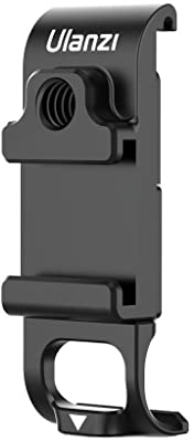 SYSTEM5 ULANZI Black G9-6 Battery Compartment Cover with Shoe Holder Removable Aluminium Charging Port Adapter for GoPro Hero 9