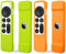 TOKERSE 2 Pack Case Compatible with Apple TV 4K Siri Remote 2021 2022 - Soft Silicone Remote Case Cover Sleeve Skin Compatible with Apple TV 4K / HD Siri Remote Control (2nd & 3rd Gen) - Green Orange