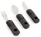 Ergonomisches Senioren Besteck mit Gummi-Griffverdickung 3er Sparset inkl. Löffel Gabel Messer