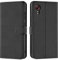 Verco Handyhülle für Samsung Galaxy XCover 5 Hülle, Bookcase Tasche Flipcover für Samsung X Cover 5 EE Case [Kartenfächer/Aufstellfunktion], Schwarz