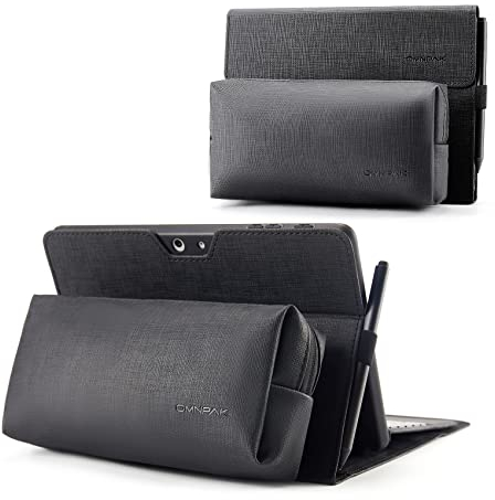Omnpak Hülle für Surface Go 3 2021/Surface Go 2 2020/Surface Go 2018 mit Stylus-Halterung, schlanke, leichte Hülle mit Mehreren Winkeln, kompatibel mit Type Cover-Tastatur