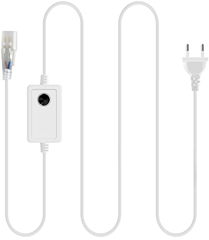 BRIMETI Interruptor Regulador de luz, Dimmer Regulador de Intensidad, Atenuación de luz Giratorio para 220-240V Tira de Luces LED de Neón