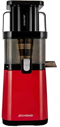 Sunremo Primo Slow Juicer - Estrattore di succo rosso