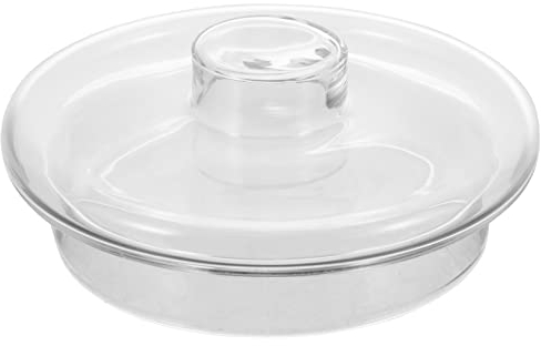 DOITOOL Glass Teapot Lid Replacement Clear Tea Kettle Replaceable Lid, Glass Filter Sealing Caps Water Pitcher, Kettle Covers for pot Accessories - 8.5cm