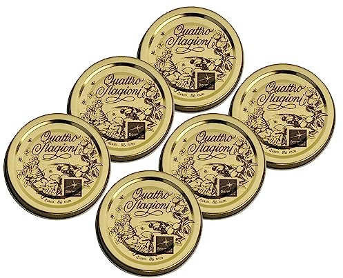 Quattro Stagionie Metall - Ersatzdeckel 86mm - 6 Stück -