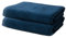 Lot de 2 Serviettes de Toilette 50x100cm | Serviettes de Bain Petite Taille | 100% Coton Premium | Epais 500g/m2 | Linge de Bain Doux & Absorbant | Oeko-TEX | Marque Ôhm | Bleu foncé