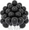 Palloncini Neri Opachi, 50 Pezzi 12 Pollici per Donne Ragazze Bambini - Tema Nero Festa Compleanno Proposta Laurea Baby Shower Decorazione Anniversario Matrimonio
