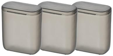 SkVLf Scatola per la gestione dei cavi 3/1 pezzi - Coperchio trasparente, Grigio - Dimensioni 7,8X4,6X9, Organizer per cavi per casa e ufficio