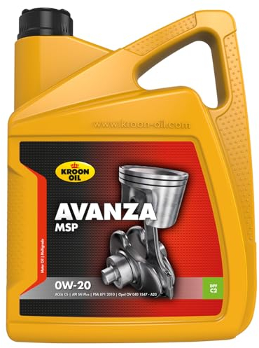 KROON OIL Motoröl 0W-20 Avanza Vollsynthetiköl Motor Öl MSP 5 L