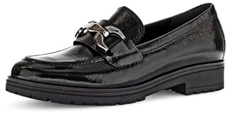 Gabor Damen Slipper, Frauen Slip On,Best Fitting,schluepfschuhe,College Schuhe,Businessschuhe,Slip-ons,Slides,schwarz(Altsilber),40 EU / 6.5 UK